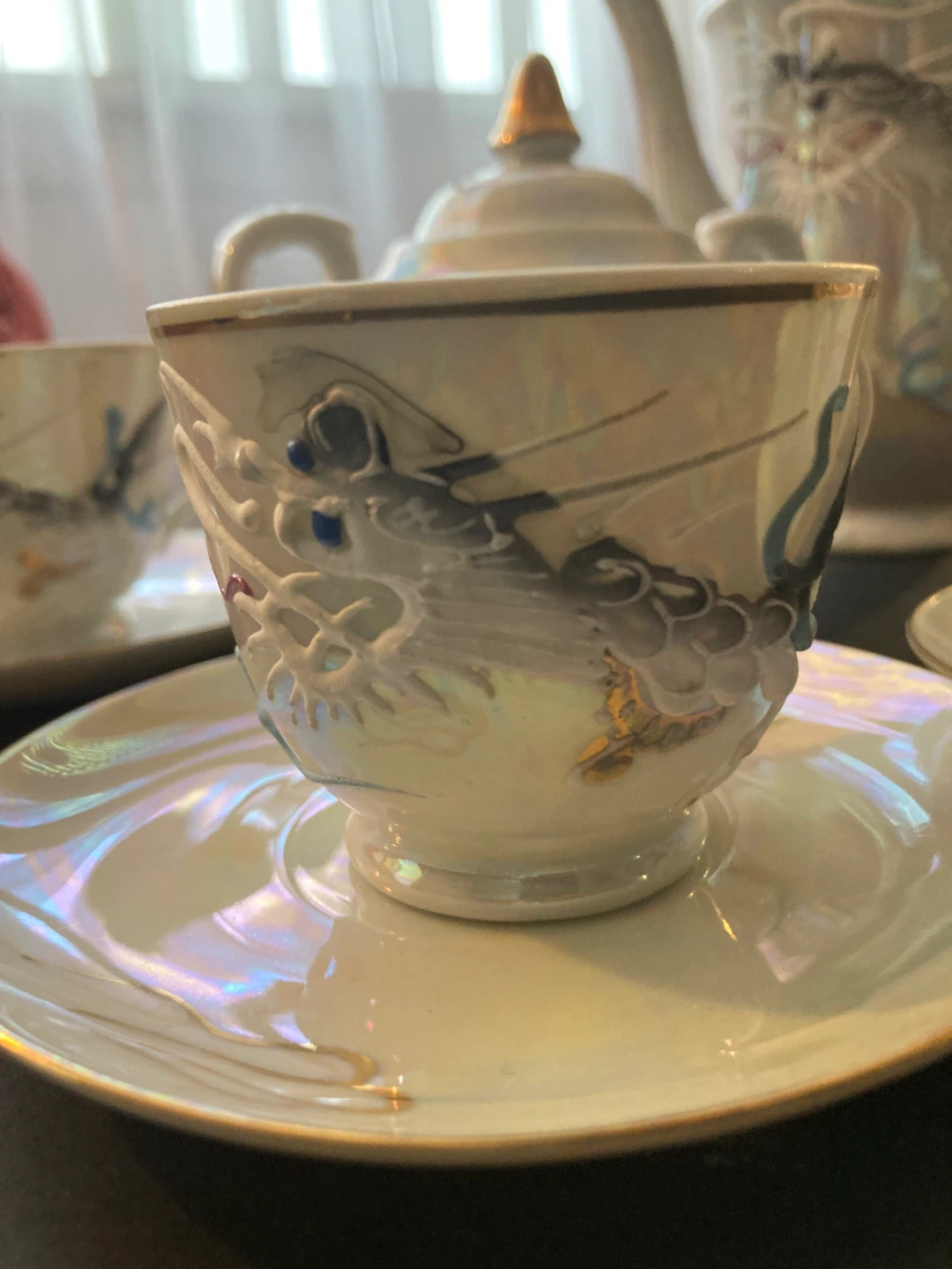 Vintage Japanese Dragon Tea/coffee Set - photo 3