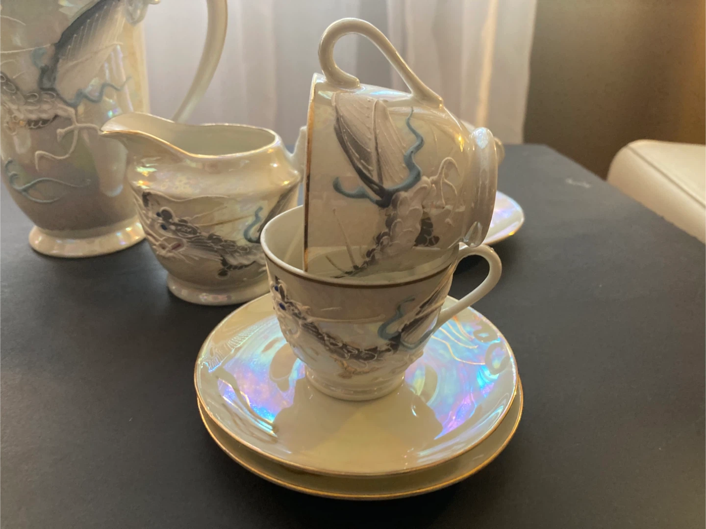 Vintage Japanese Dragon Tea/coffee Set - photo 5