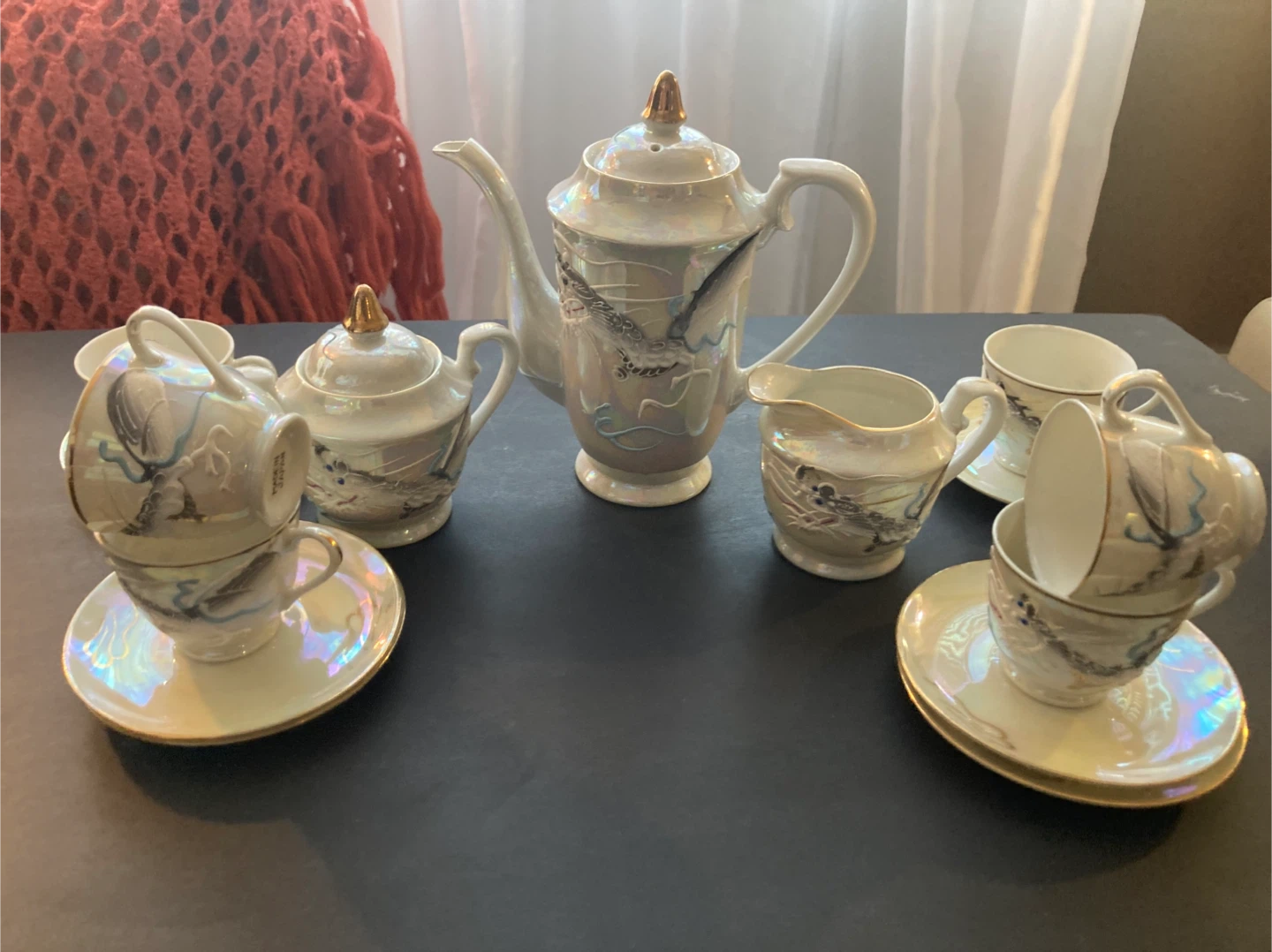Vintage Japanese Dragon Tea/coffee Set - photo 4
