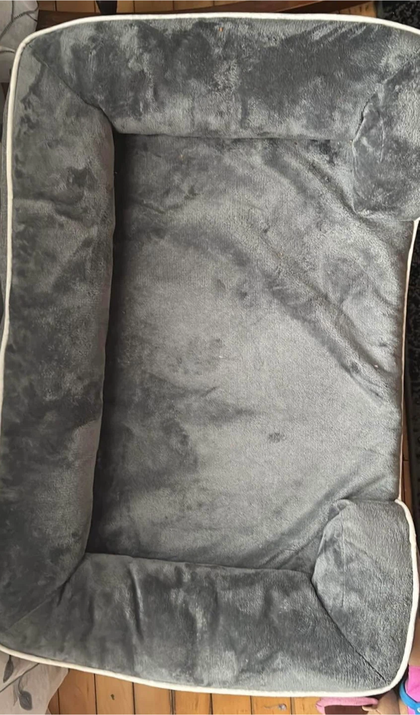 Bedsure Grey Plush Dog Bed