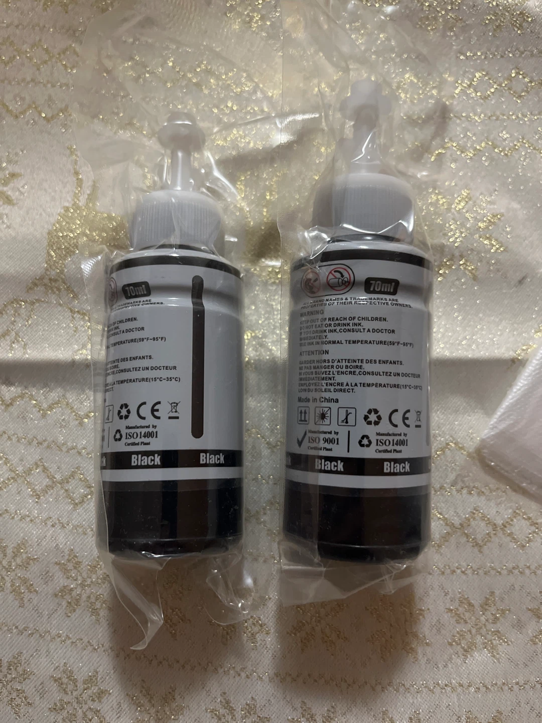 Sealed Epson 664 Black Ink Refill Bottles - photo 2