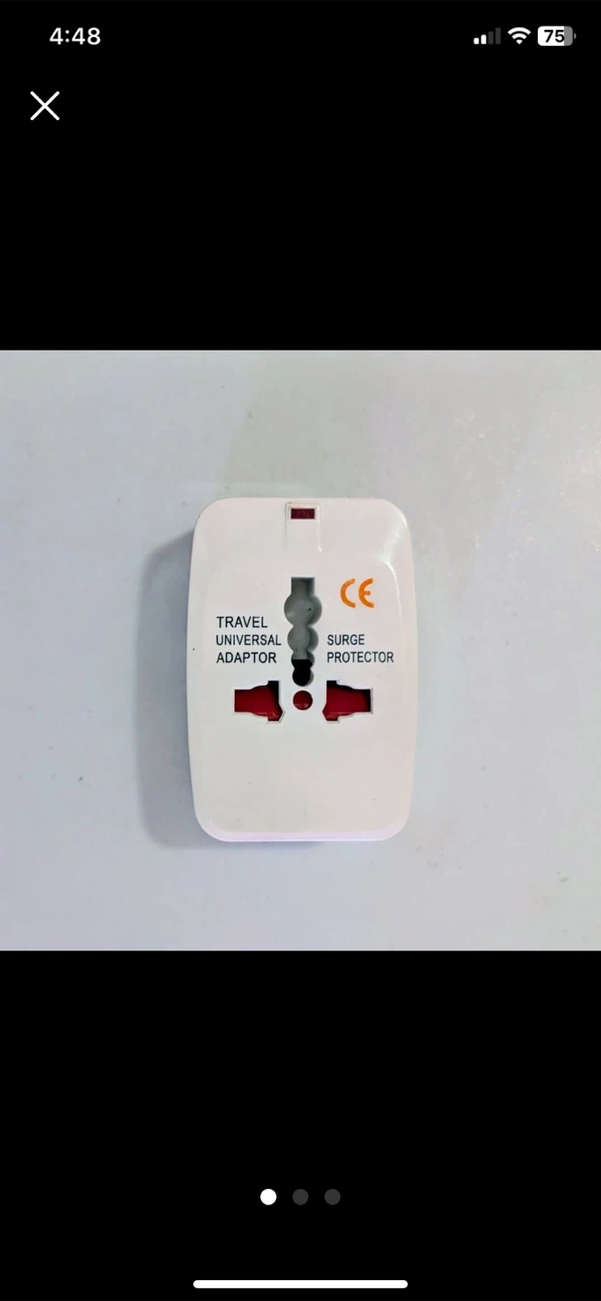 Compact Travel Universal Adaptor + Surge Protector