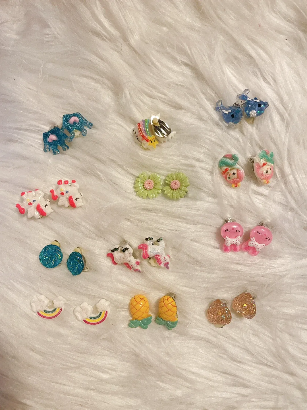 Assorted Kids Clip-On Earrings