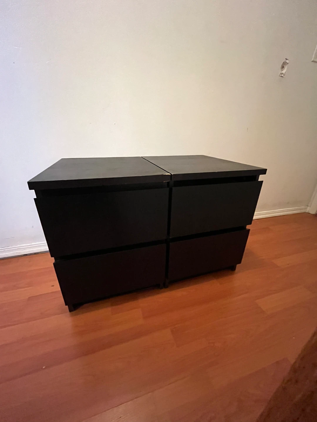 IKEA Malm Black-Brown night stands - photo 4