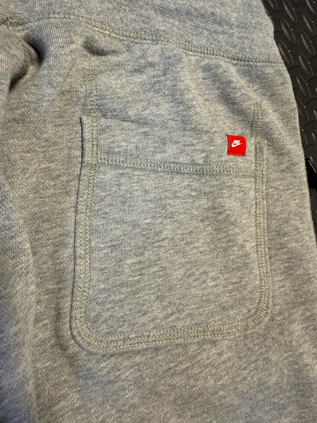Nike Open Hem Fleece Sweatpants • Large • Grey & Black - photo 2