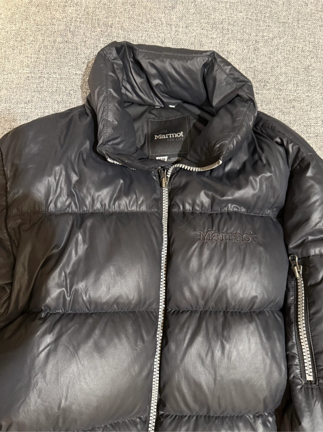 Marmot Puffer Jacket, Size M, Black - photo 3