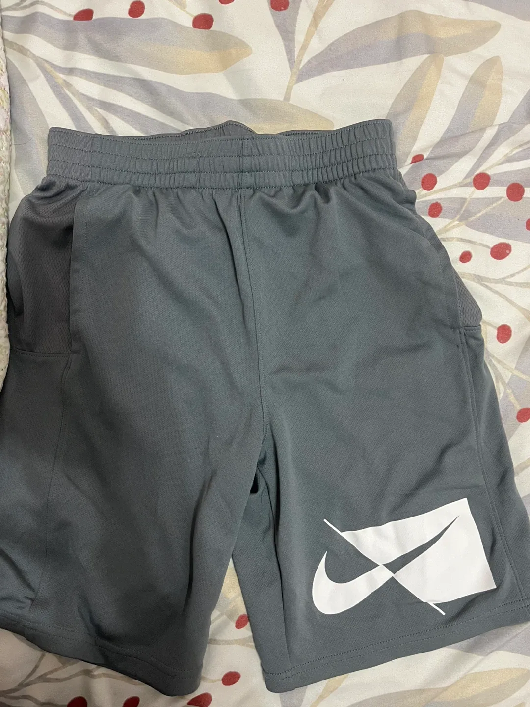 Nike Dri-FIT Grey Shorts - Size Youth L