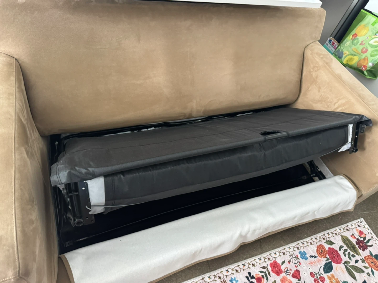 Crate & Barrel Axis Sofa Couch with pull out bed - photo 3