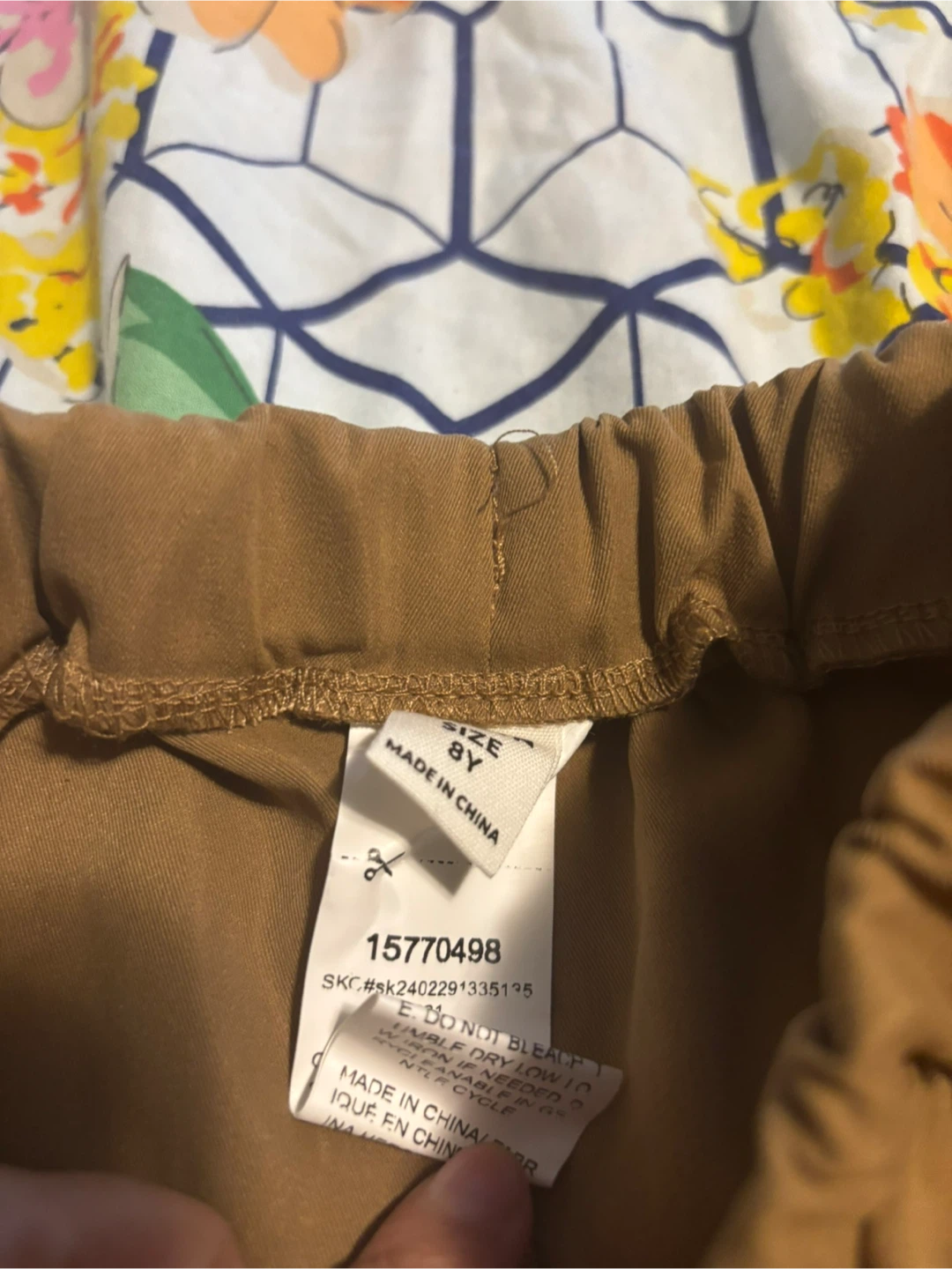 8Y Brown Cargo Pants - photo 2