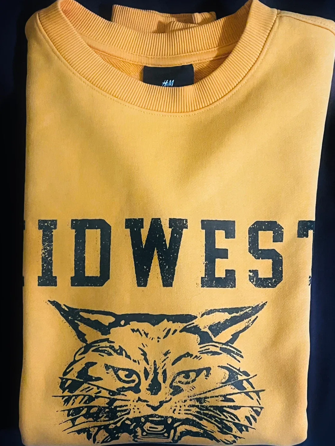 H&M Midwest Team Yellow Sweatshirt
