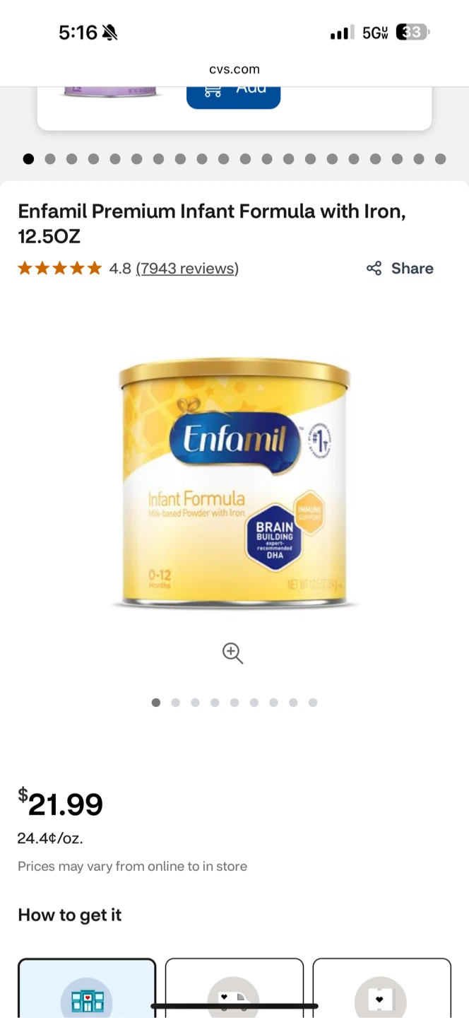 Enfamil Premium Infant Formula with Iron, 12.5oz
