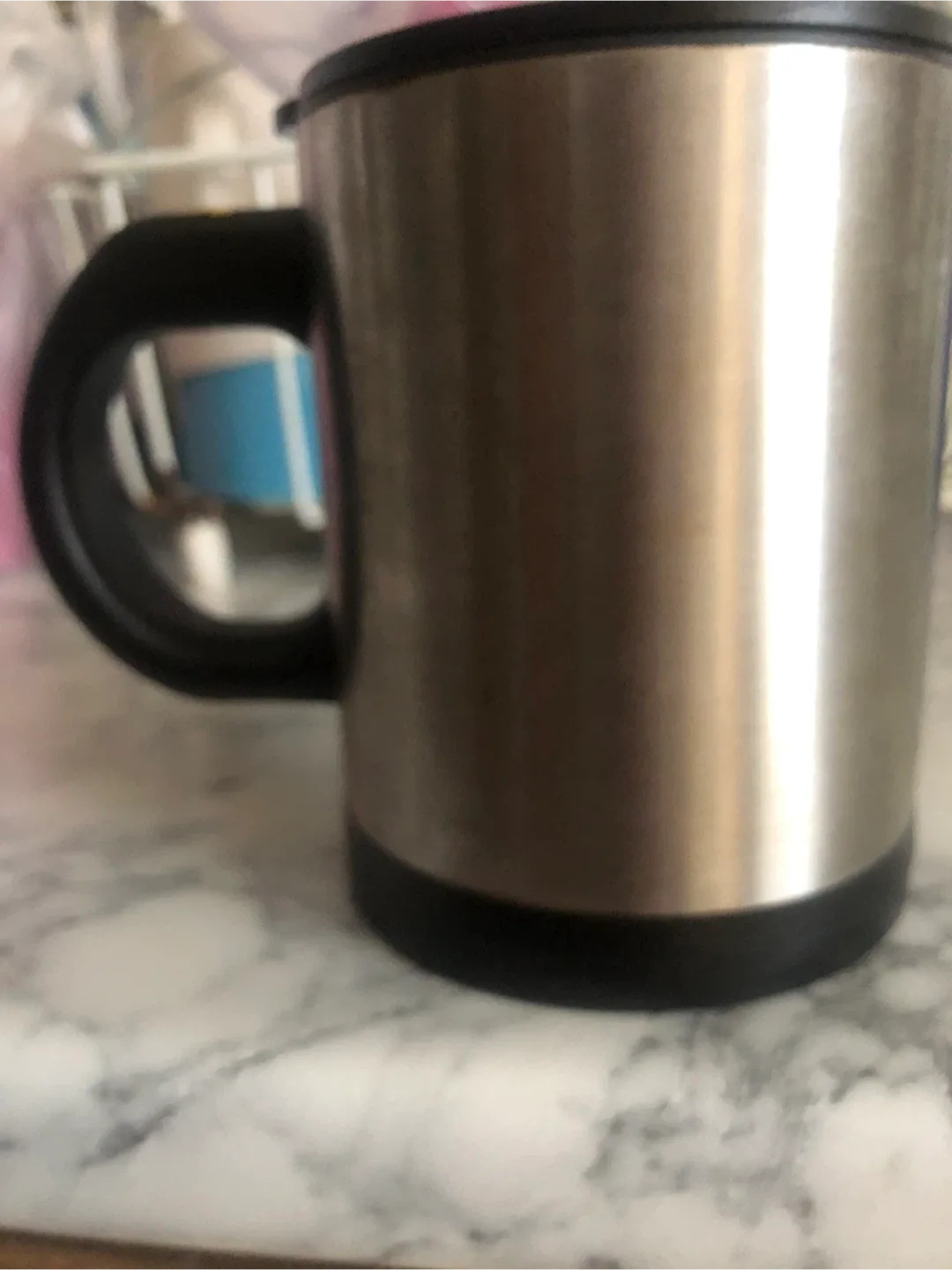 Stainless Steel Travel Mug with Handle