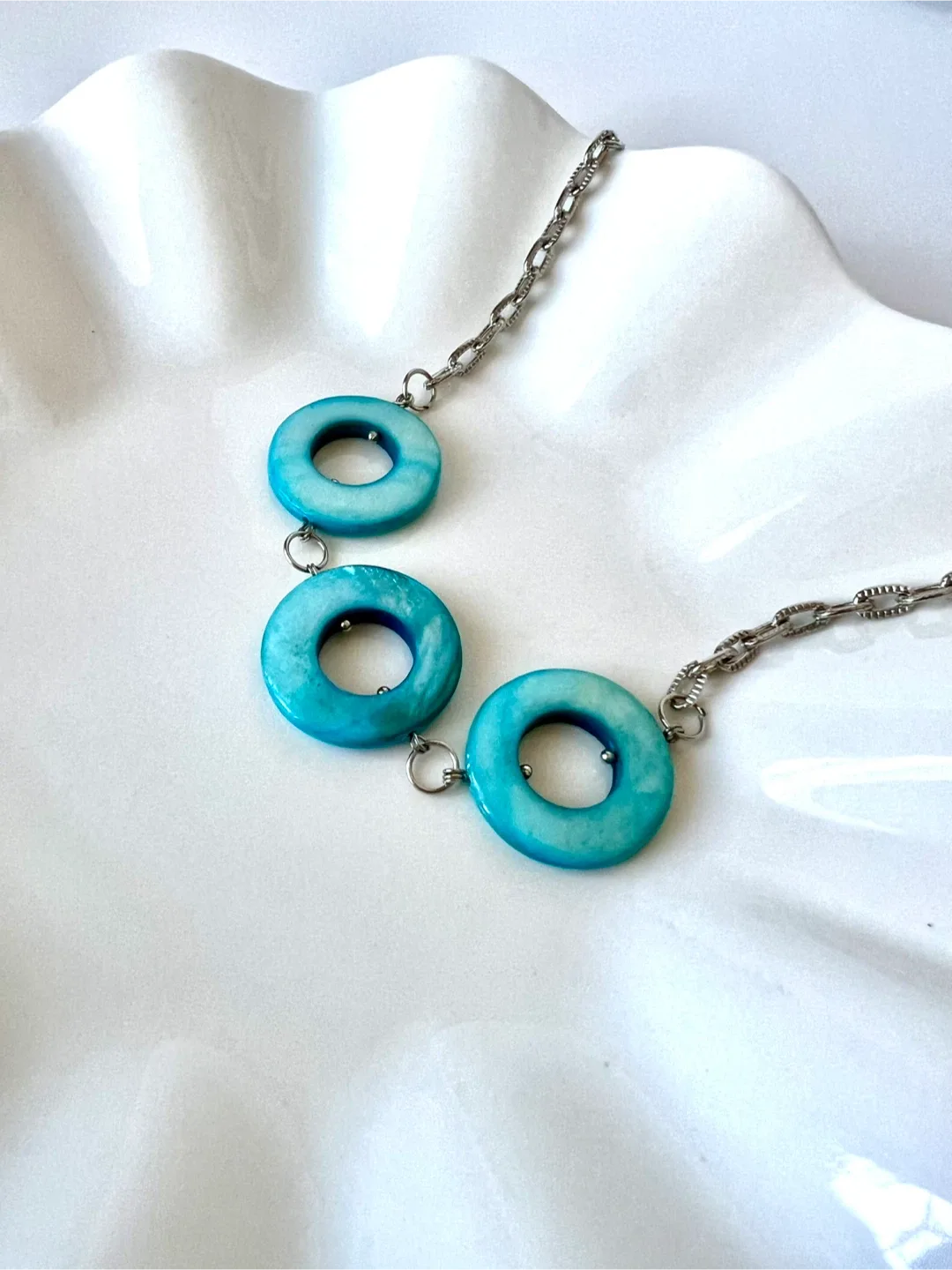 Handmade Shell Necklace + Free Earrings