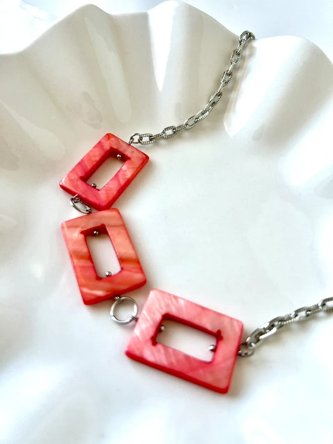 Handmade Shell Necklace + Free Earrings