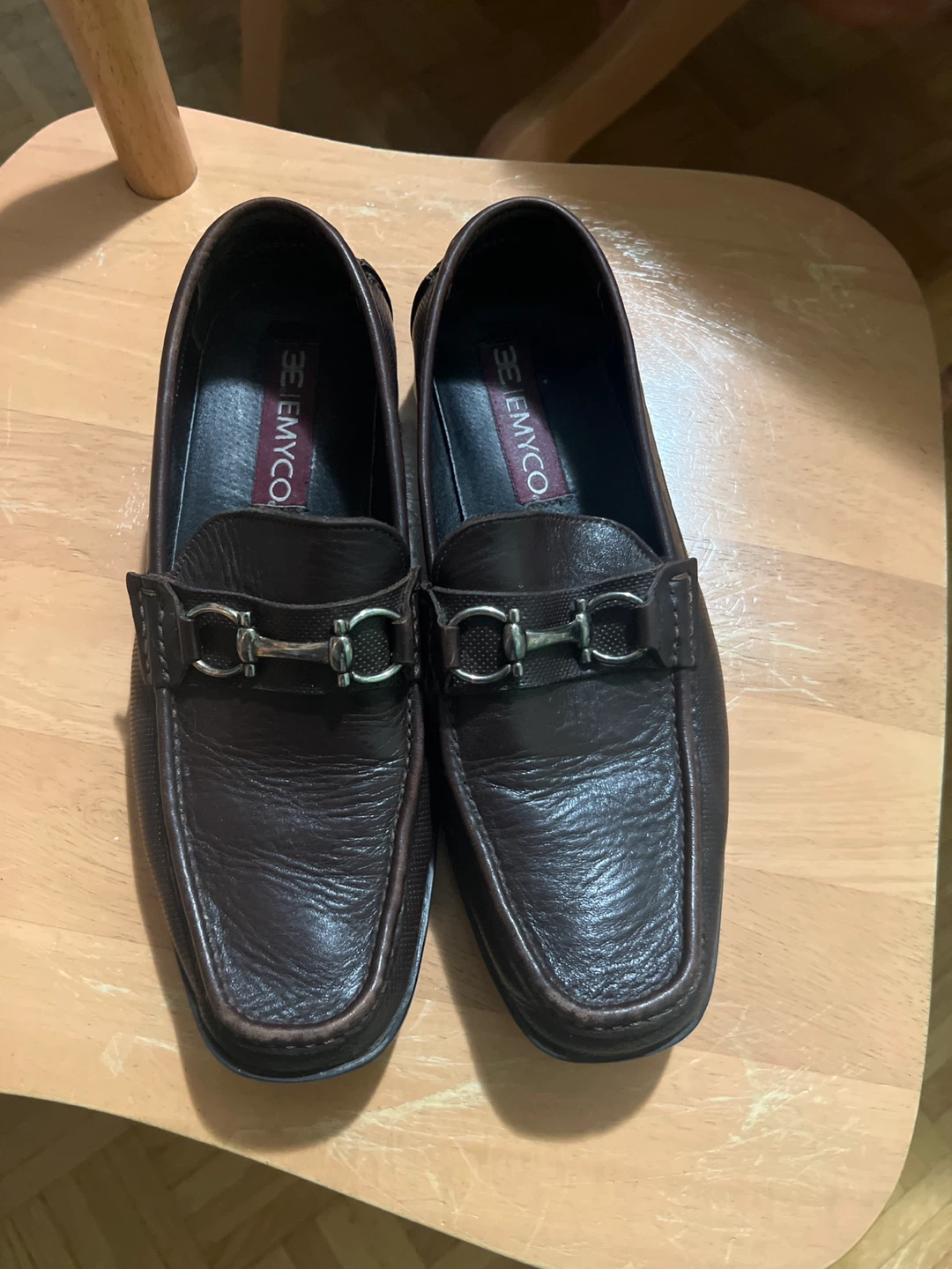 BEEMYCO Brown Leather Loafers - Size 7.5 - photo 3