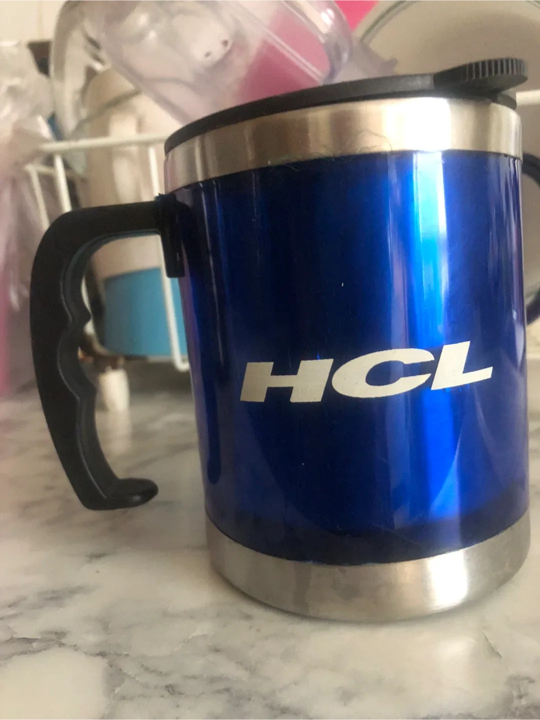 HCL Blue Travel Mug