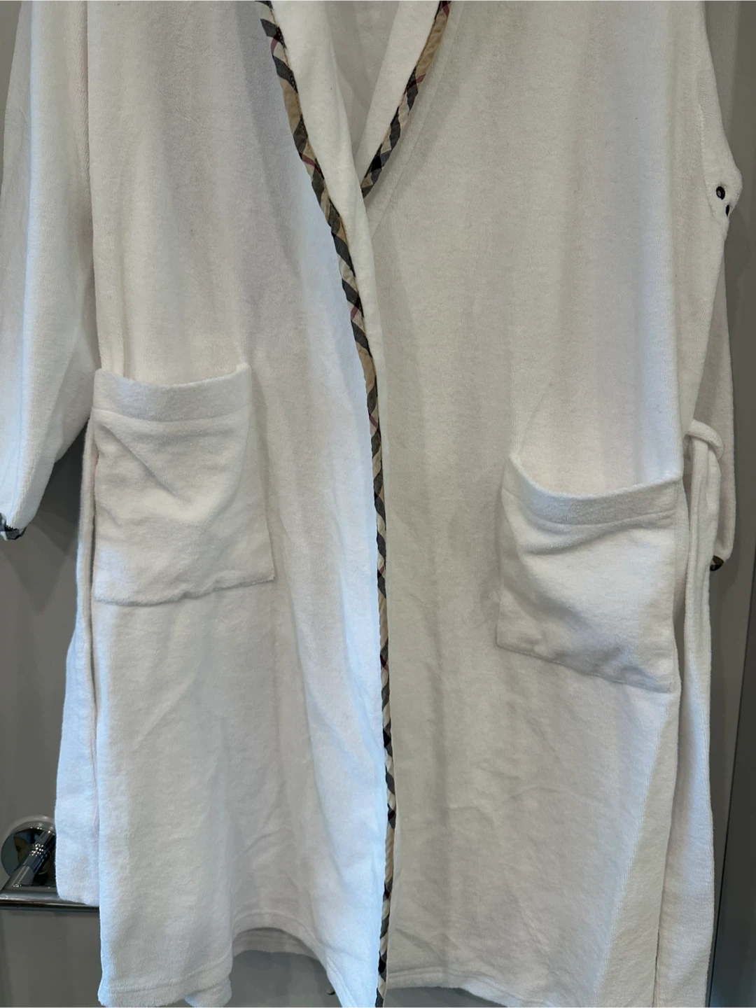 Authentic Burberry London White Bath Robe - Size M - photo 3