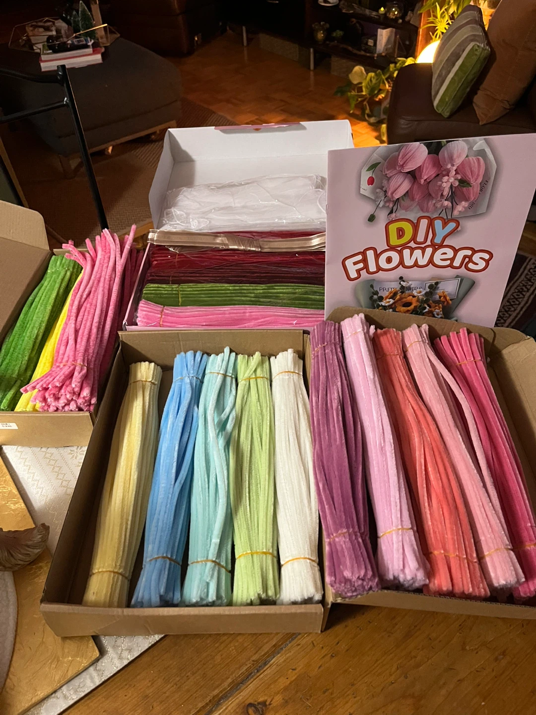 Complete DIY Kit For Making Pipe Cleaner Flowers