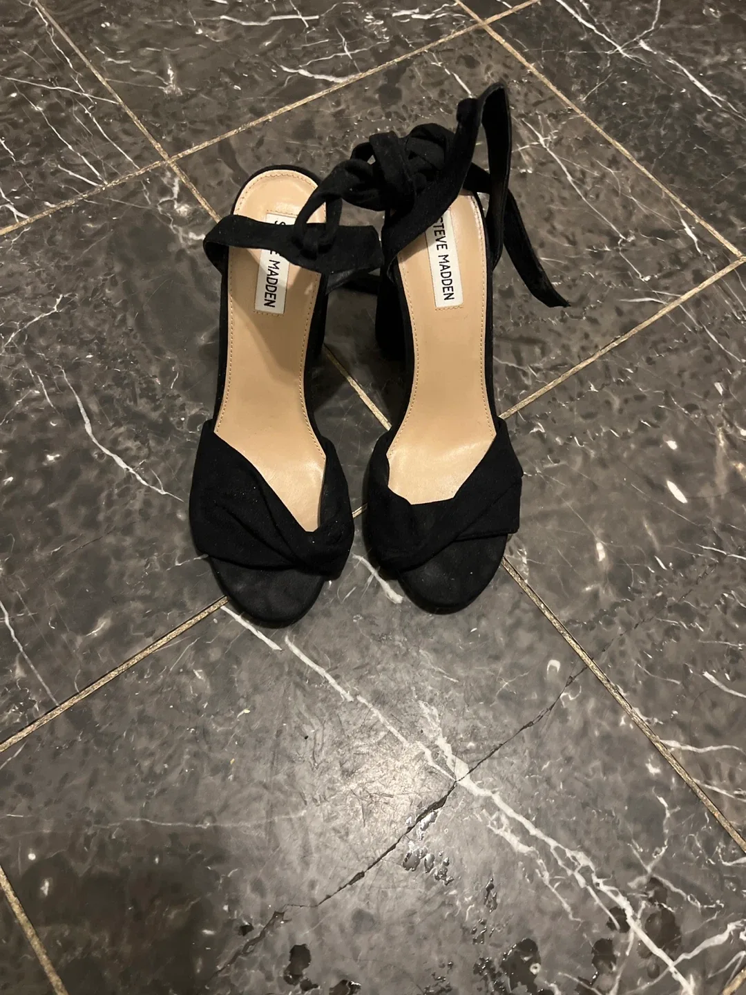 Steve Madden Black Heels - Size 10 fit  like a 9