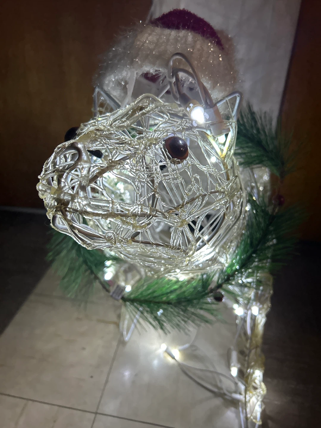 Lighted Wire Polar Bear Christmas Decoration - photo 2