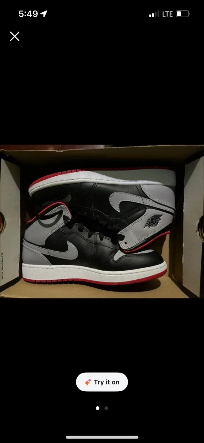Nike Air Jordan 1 Mid Shadow Red Shoes