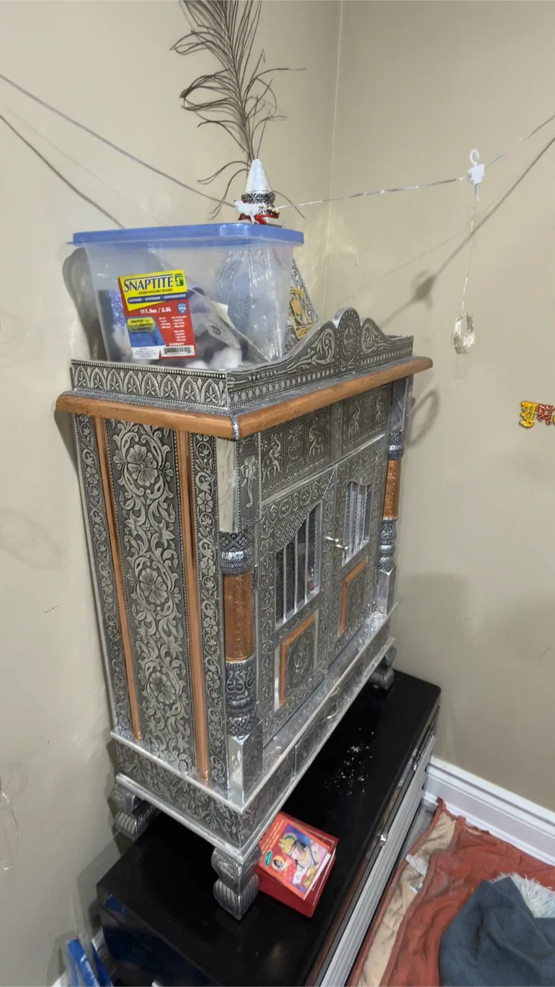 Hindu Pooja Mandir - Silver
