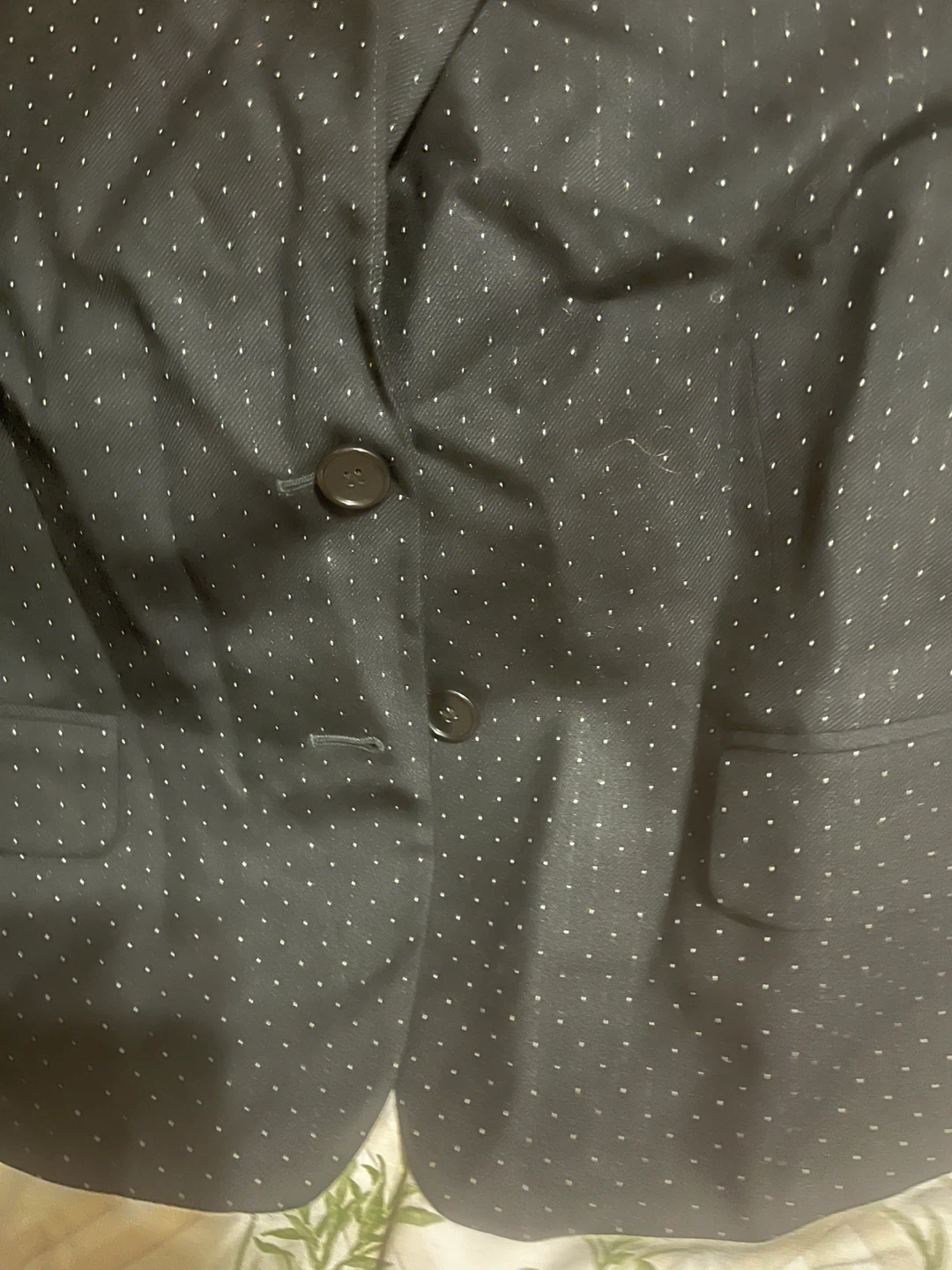 Ann Taylor Black Polka Dot Blazer - Size 14 - photo 3