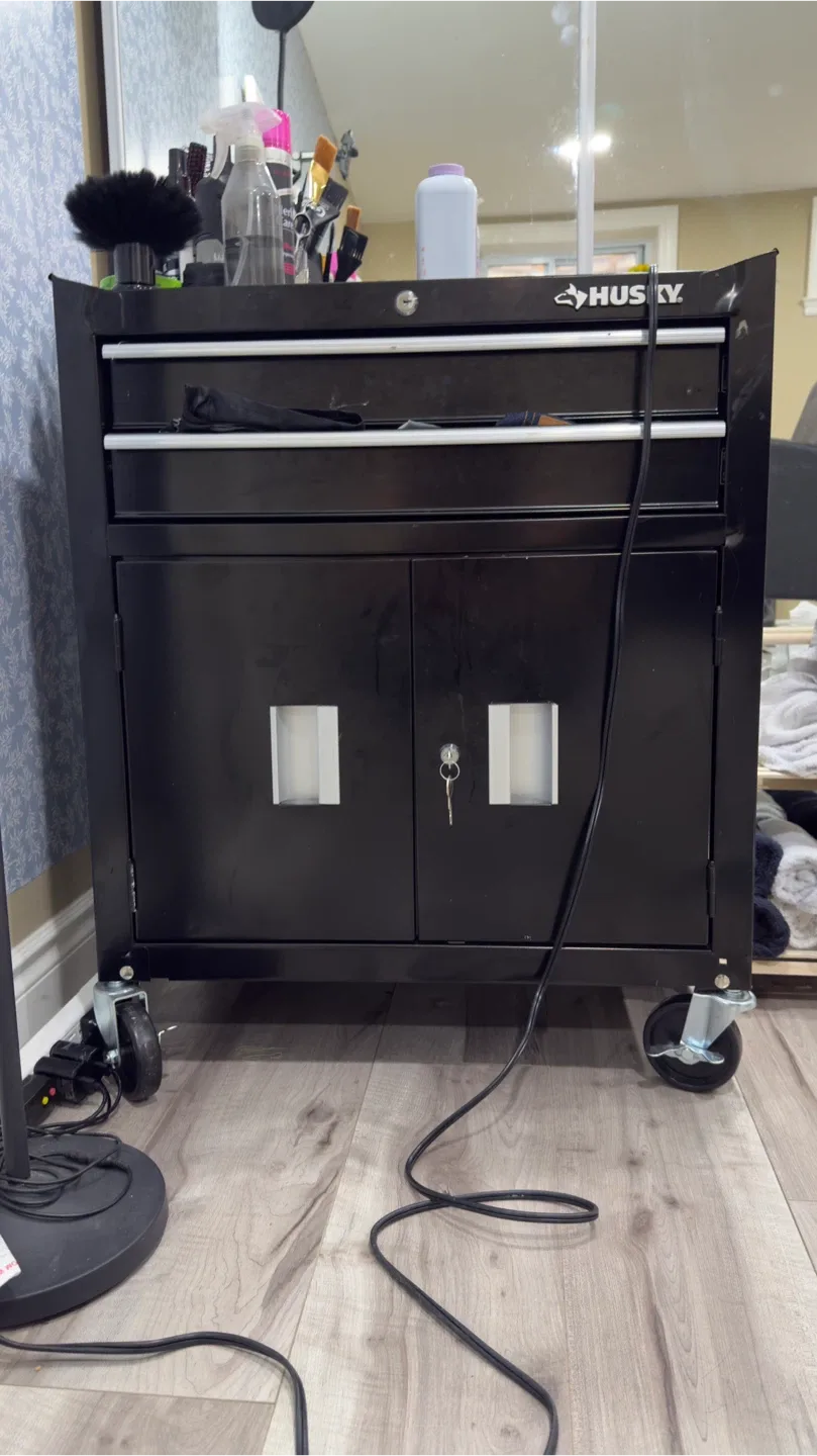 Husky Black Rolling Tool Cabinet