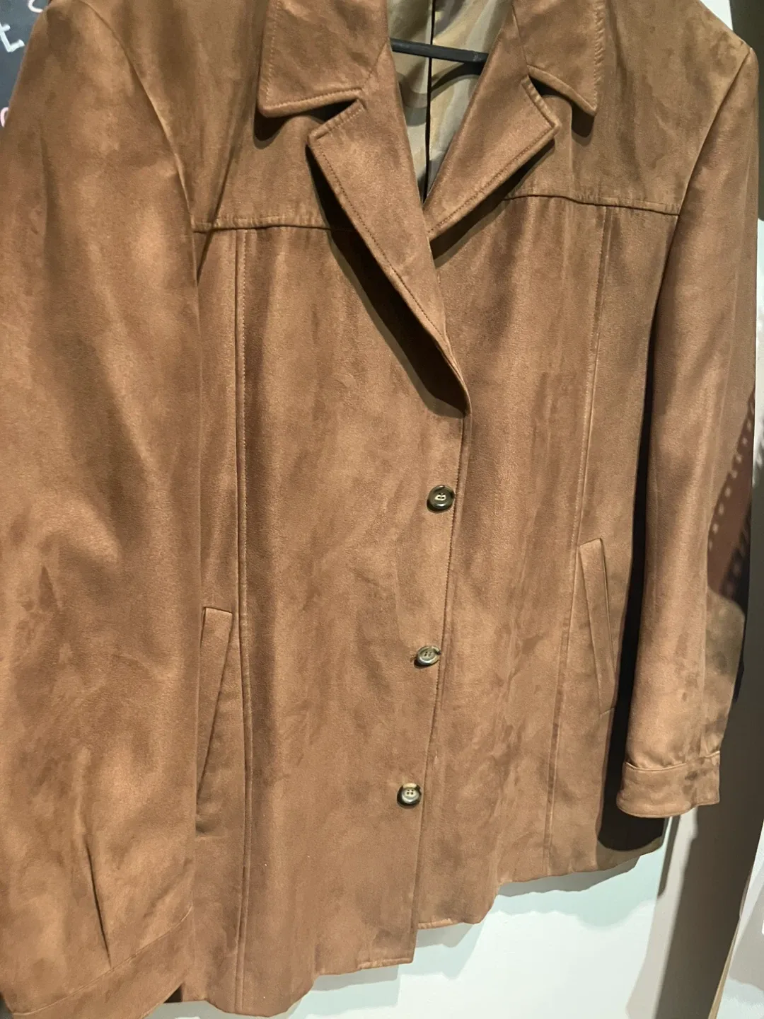 Men’s Angelico Luxury Suede Suit Jacket Made in Italy