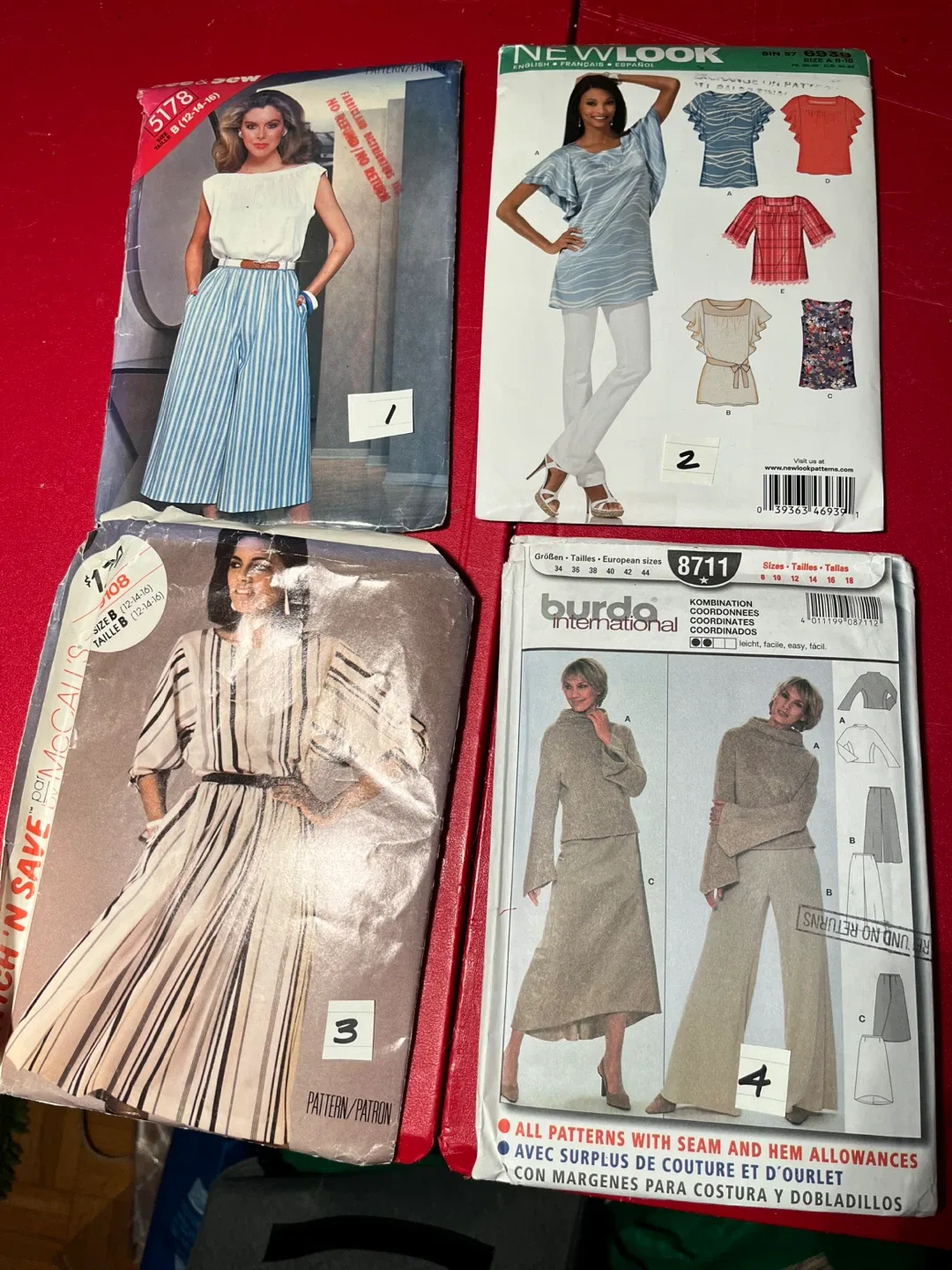 Sewing Patterns Bundle - Burda, Butterick, McCall's, New Look