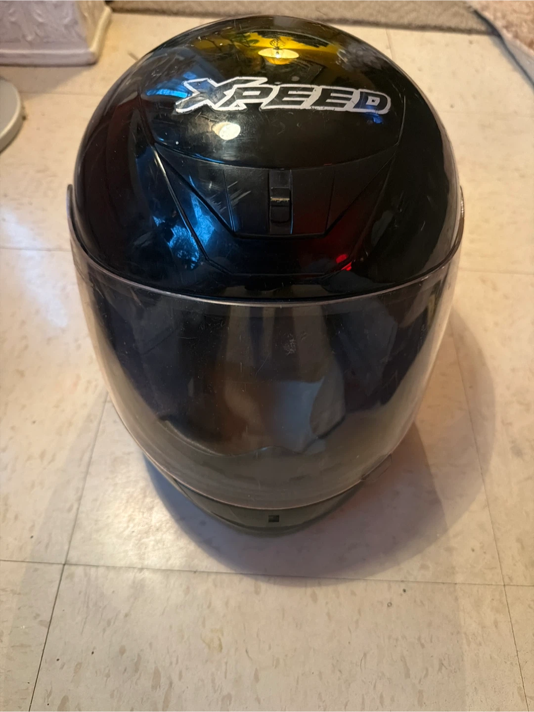 Xpeed Black Motorcycle Helmet (Small)