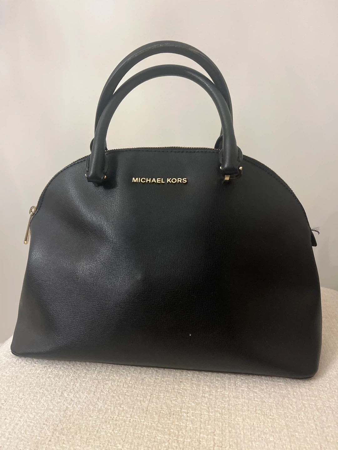Michael Kors Black Dome Satchel