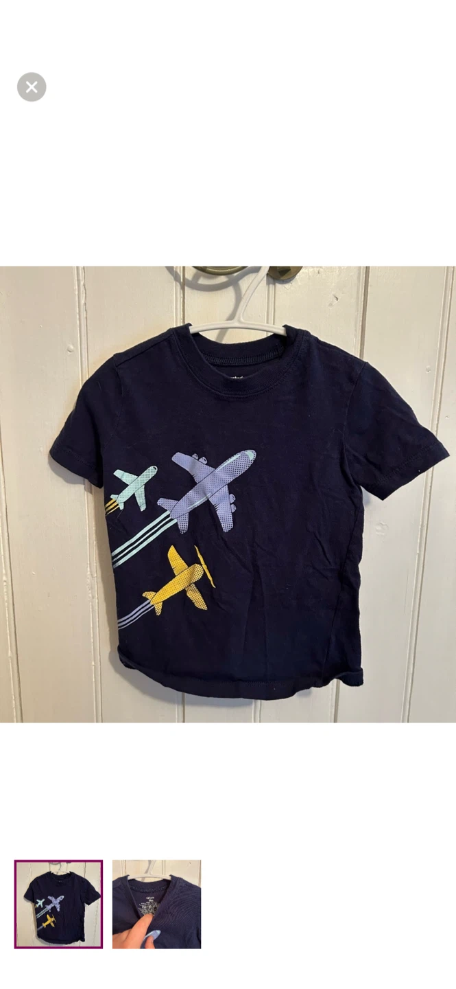 Carter's 18M Navy Airplane T-Shirt