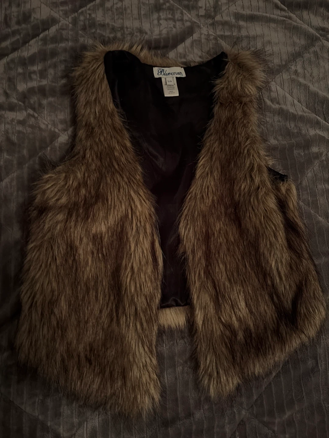 Faux Fur Vest - Size S