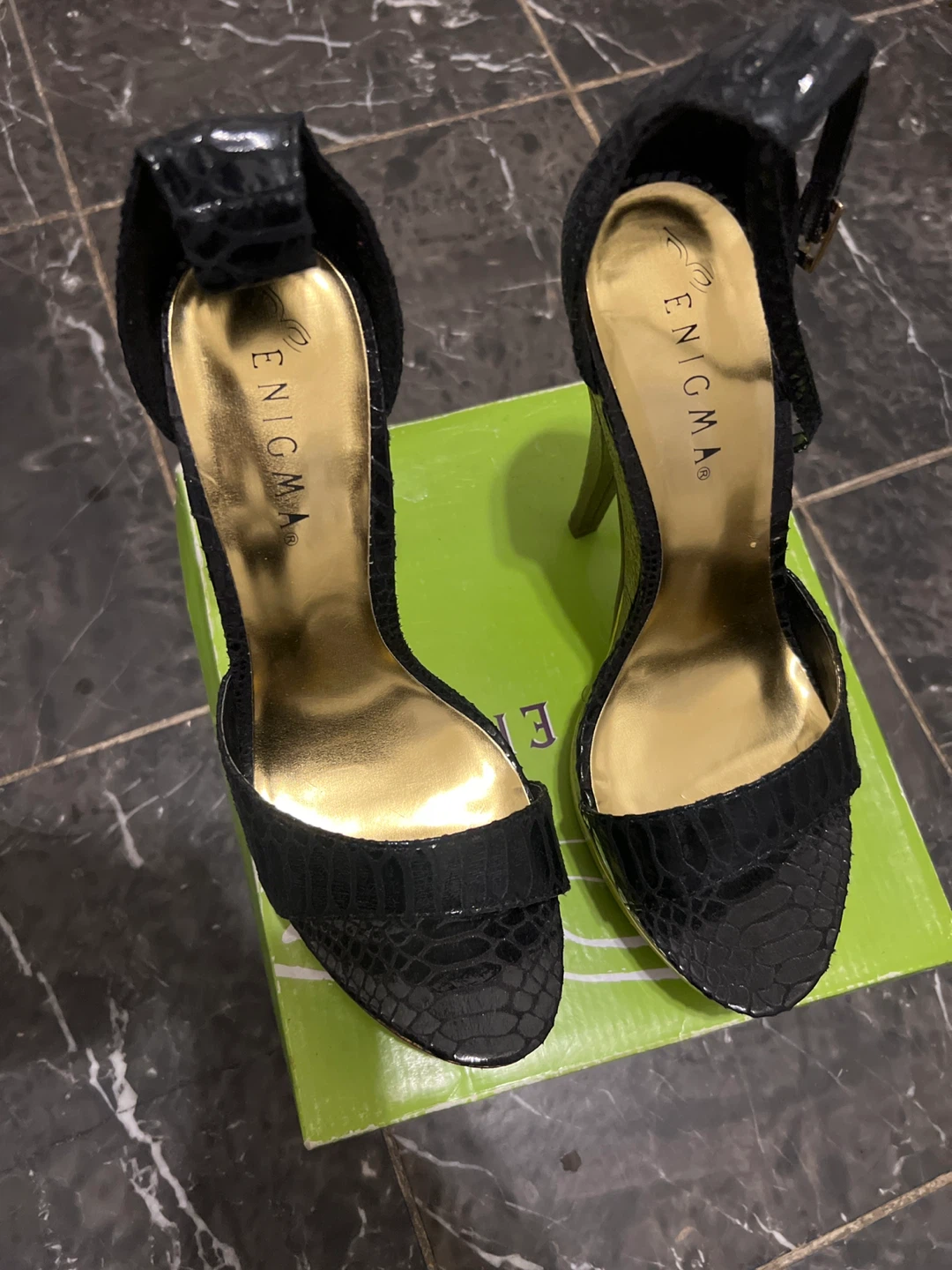 Enigma Black Heels - Size 10 - photo 3