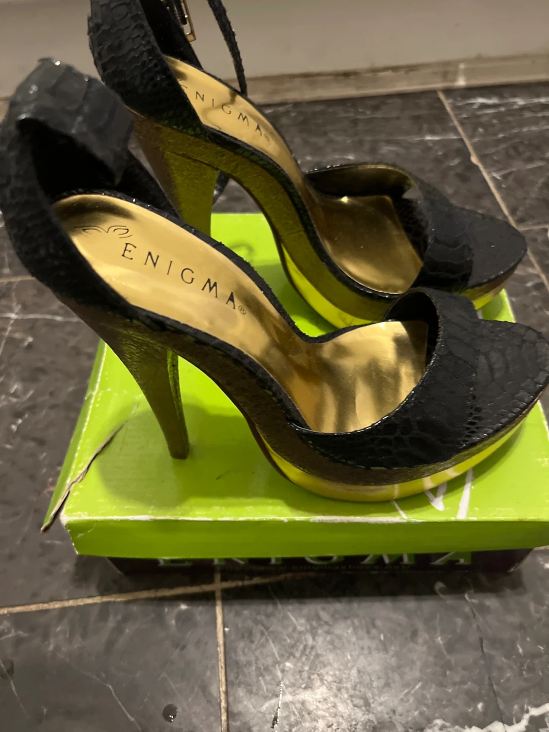 Enigma Black Heels - Size 10 - photo 2