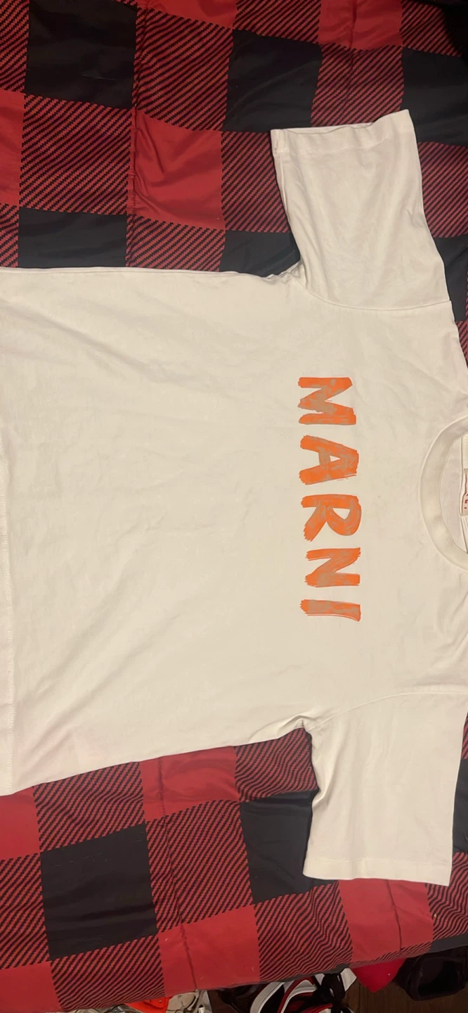 Marni White T-Shirt Size 38 come with tags