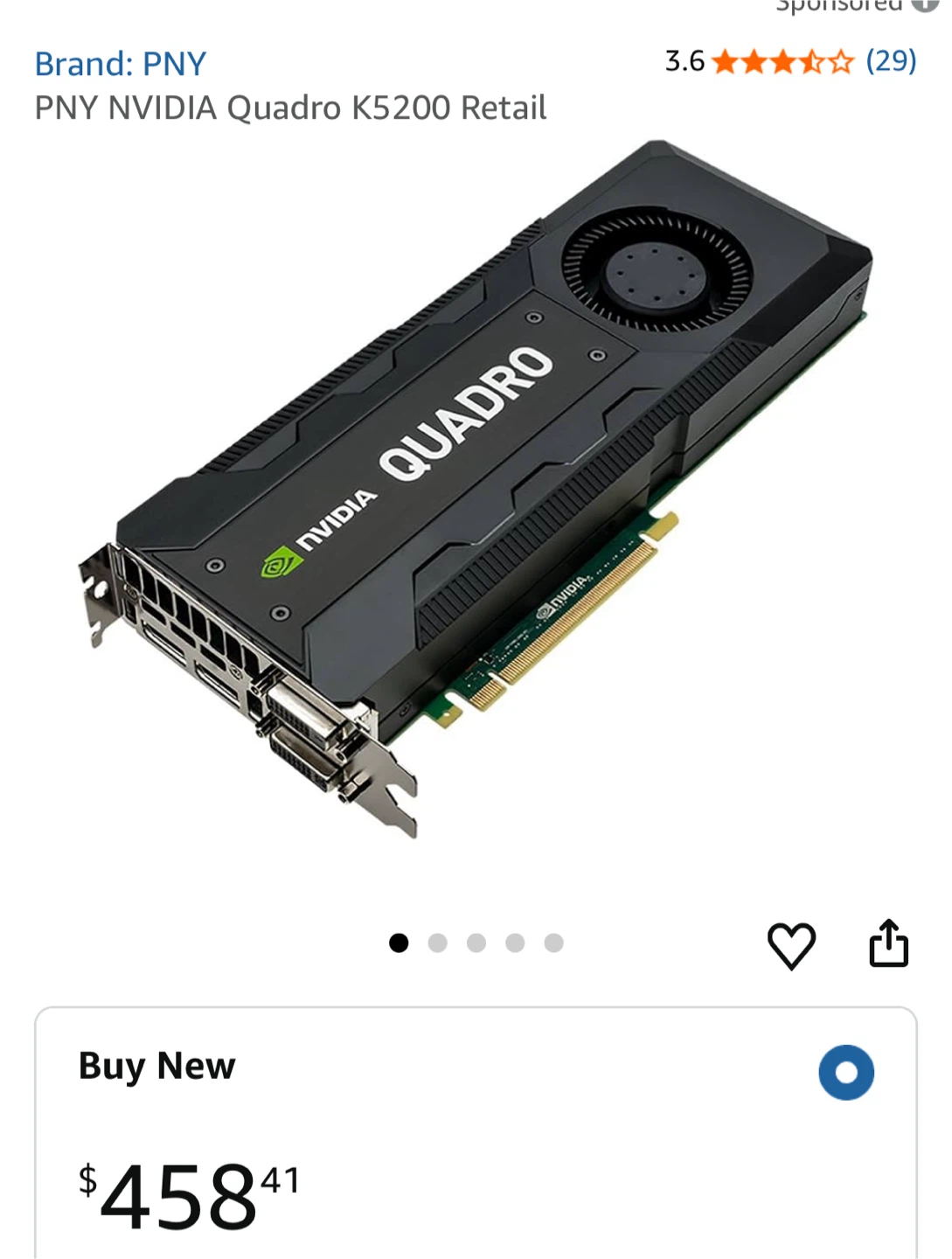 PNY NVIDIA Quadro K5200 Graphics Card