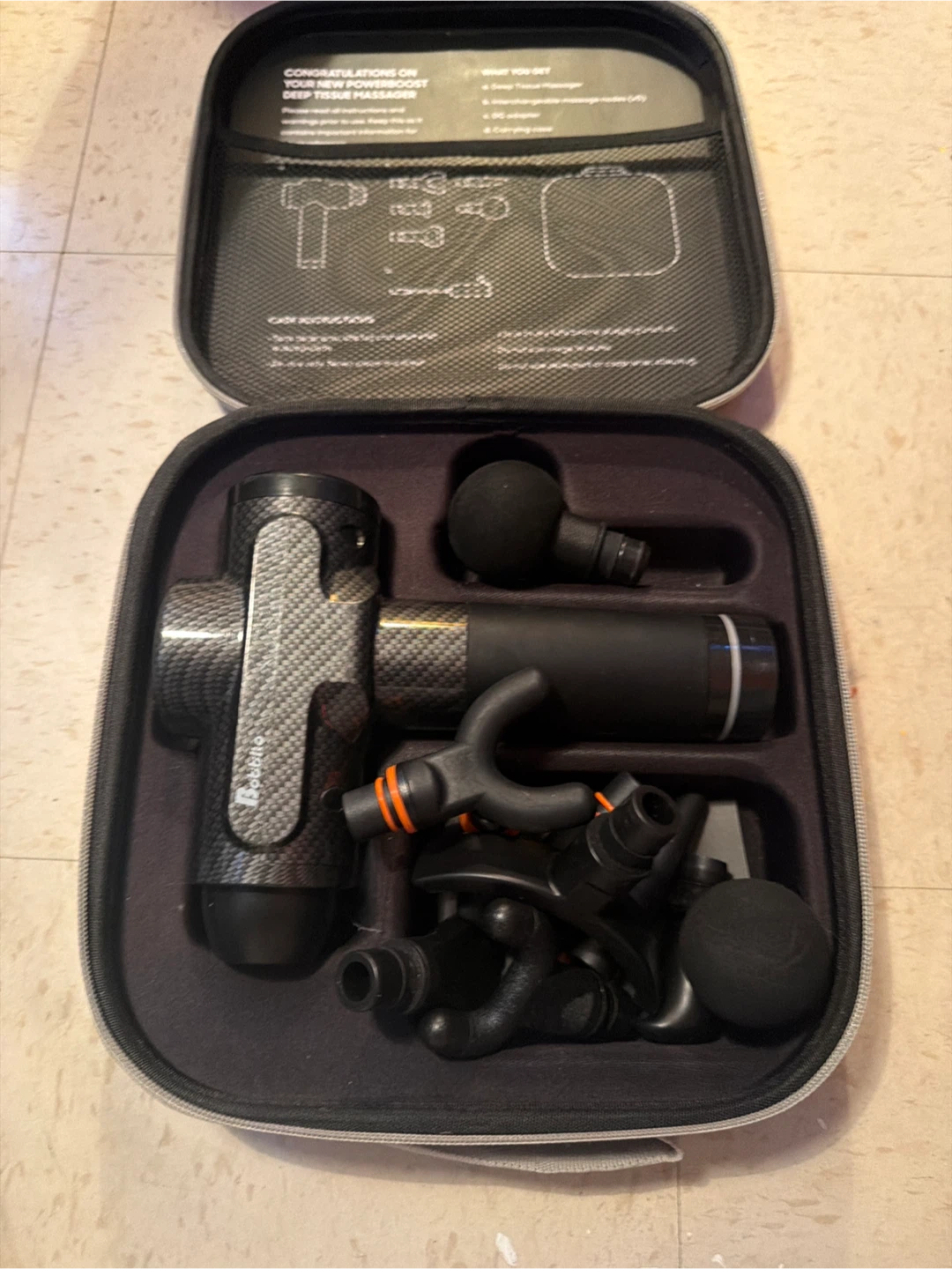 Massage Gun with Attachments & Case