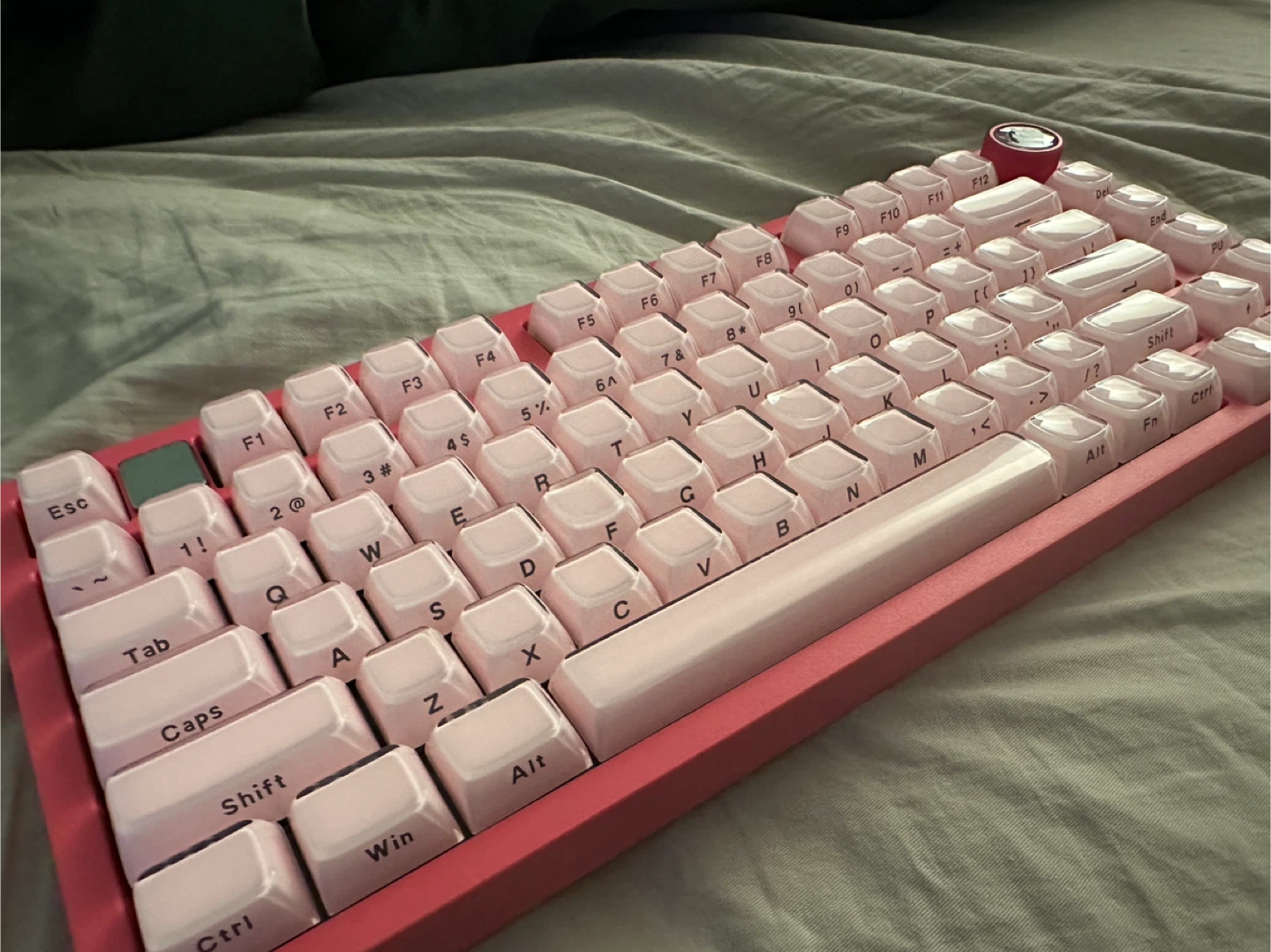 pink crystal jelly keycaps