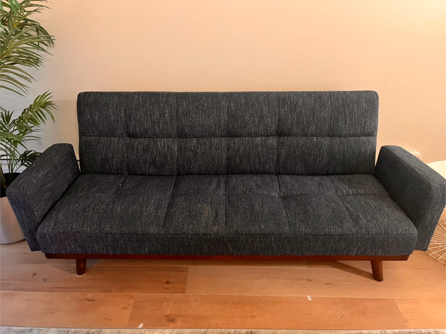 Convertible Futon Sofa Bed - Navy