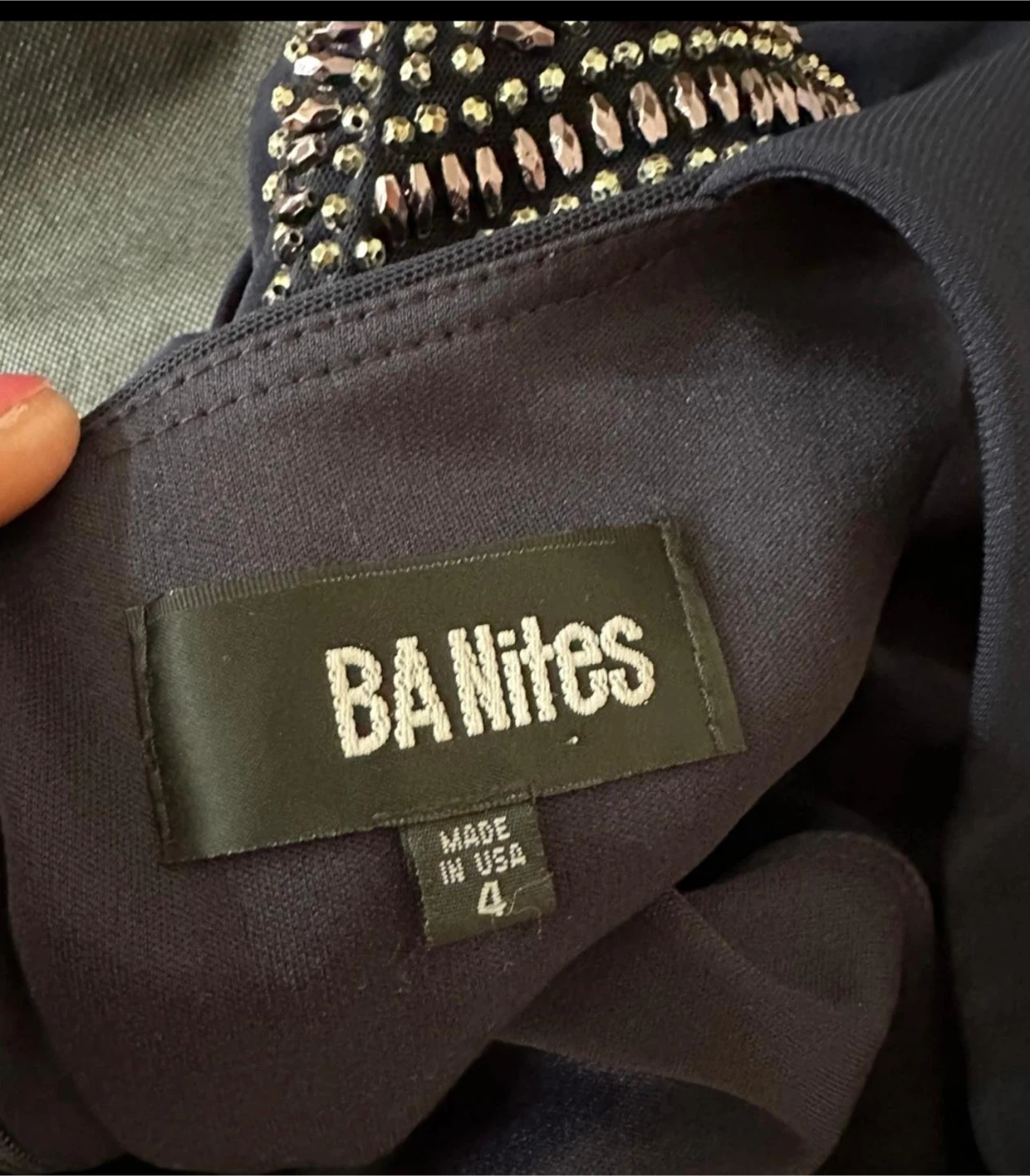 BA Nites navy blue oGown - Size 4 - photo 5