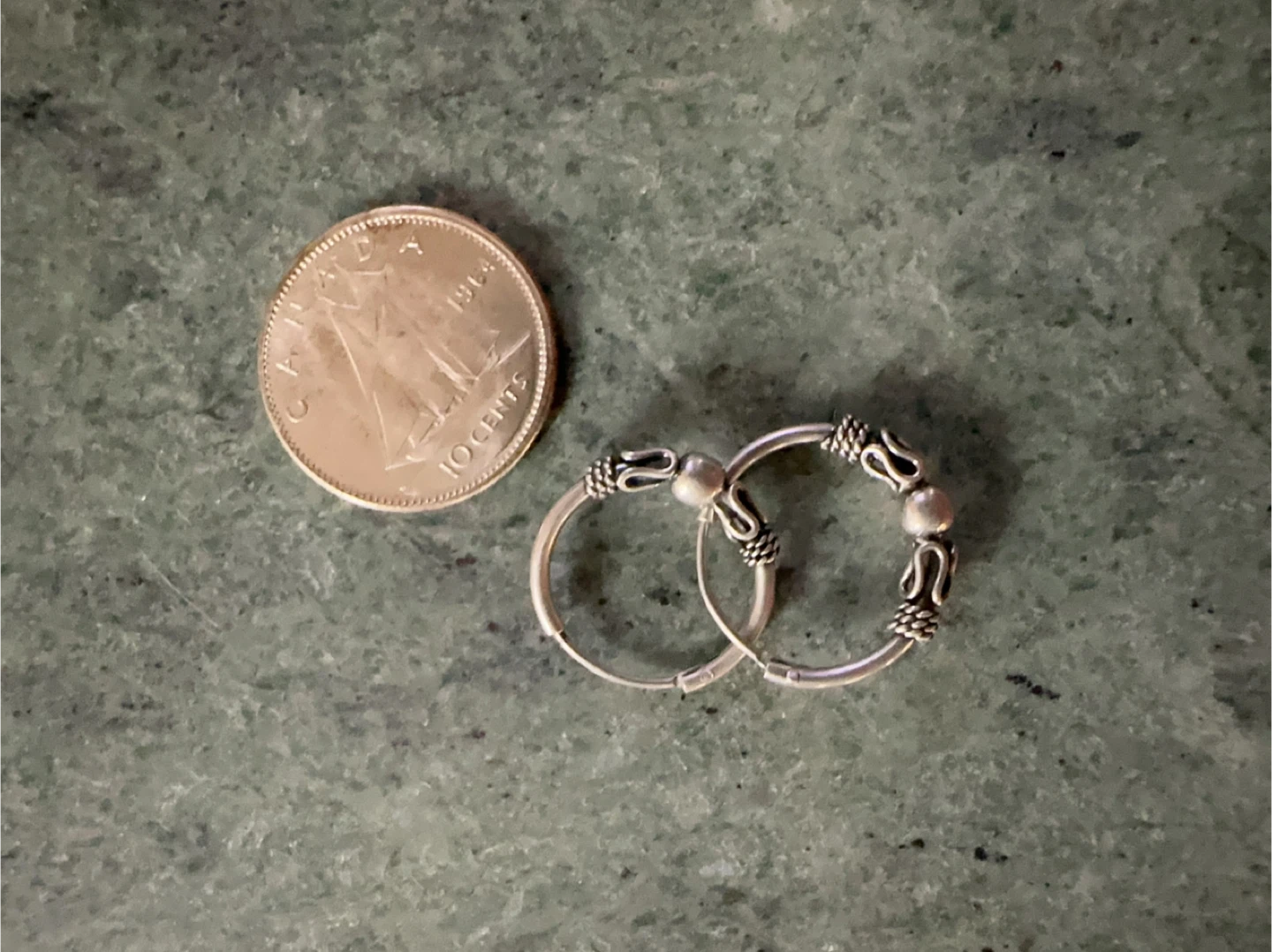 Silver Bali Hoop Earrings - photo 2