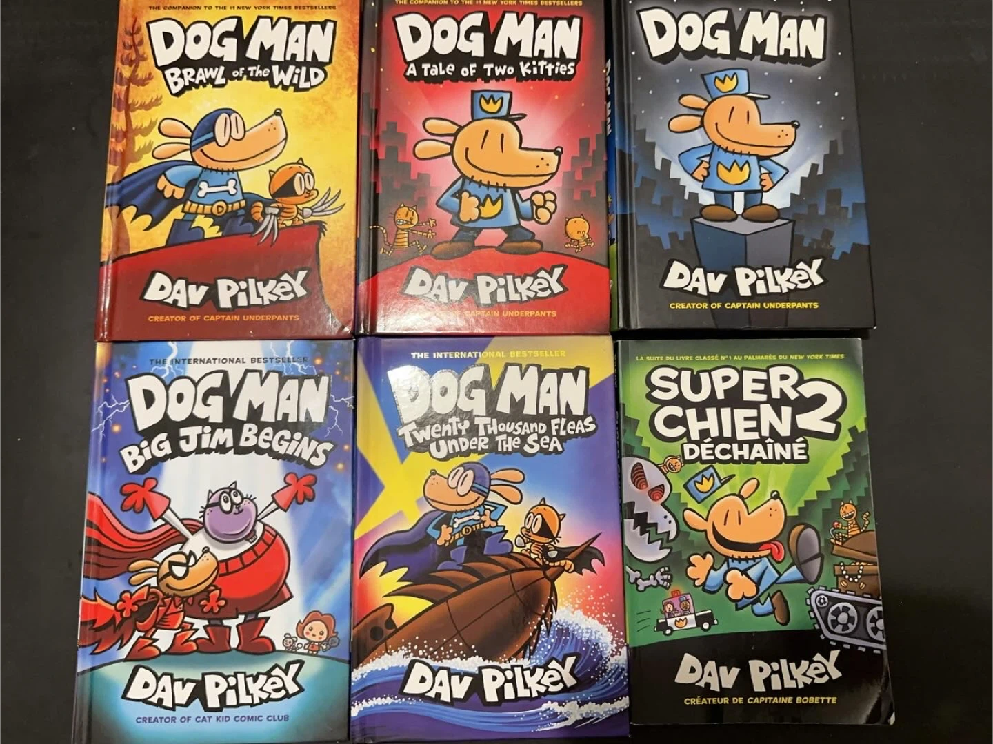 Dog Man Book Lot by Dav Pilkey