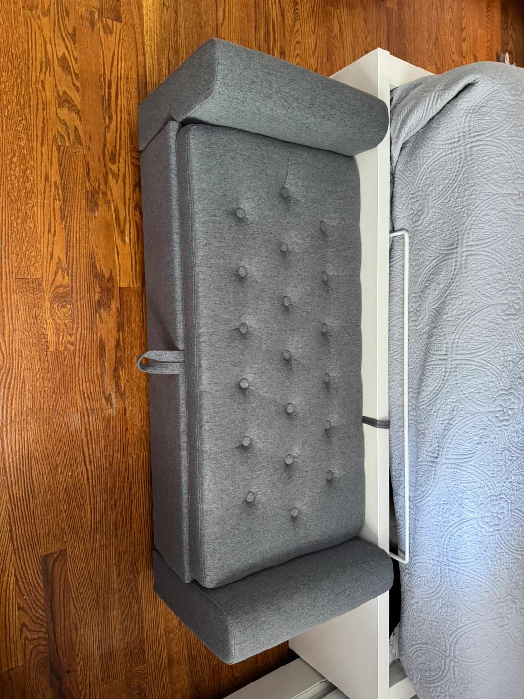 HOMCOM Gray Storage Ottoman Bench - New in Box! - photo 3