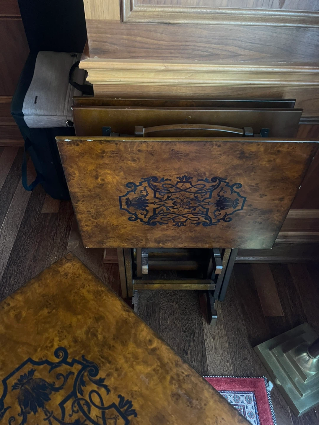 Vintage Folding TV Tray Tables - 4 Piece Set - photo 3