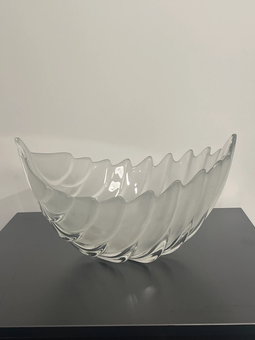 Leaf Shaped Glass Bowl