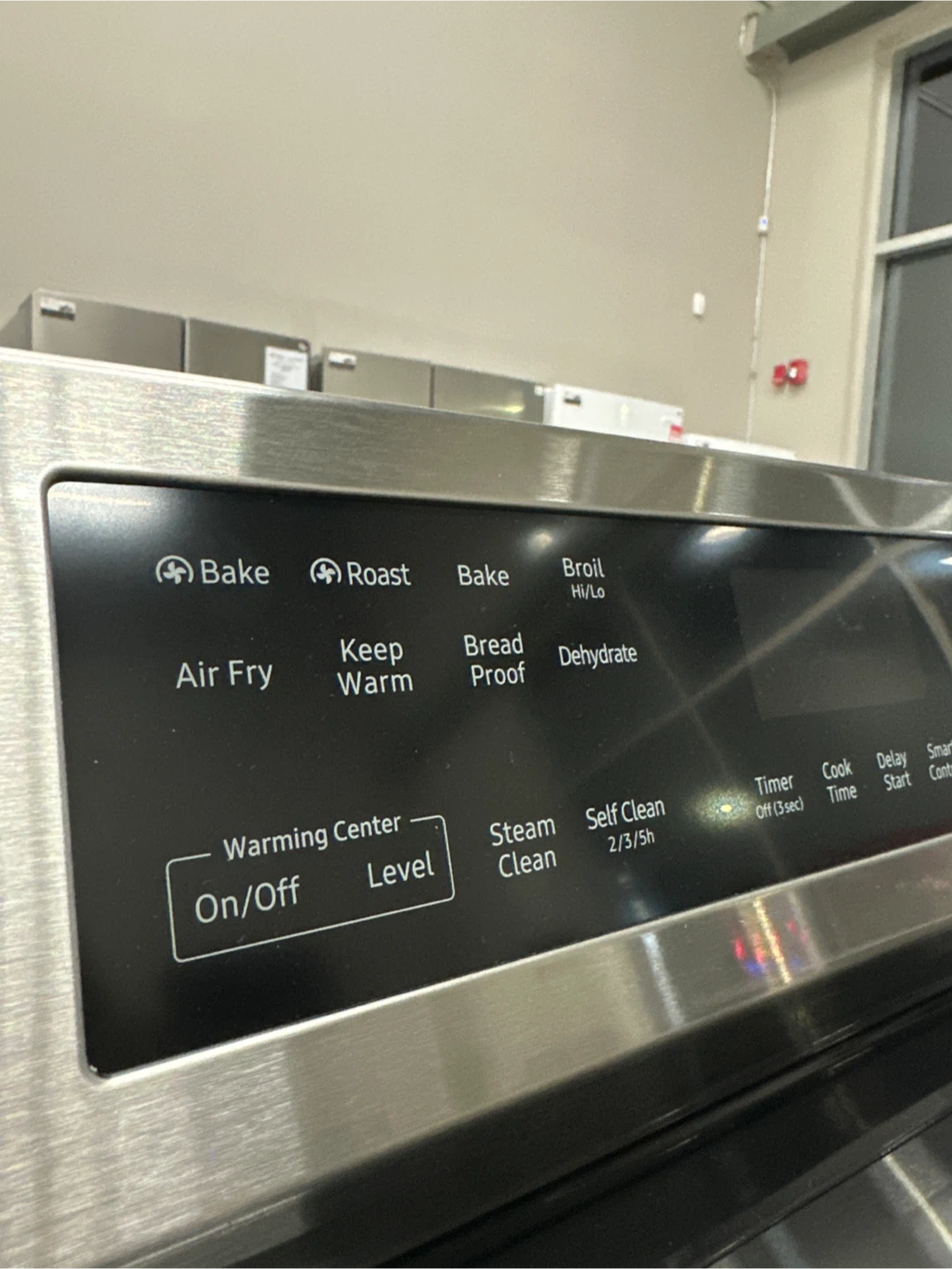 New Samsung Glass Top Stove with Air Fry Stainless with warranty - photo 3