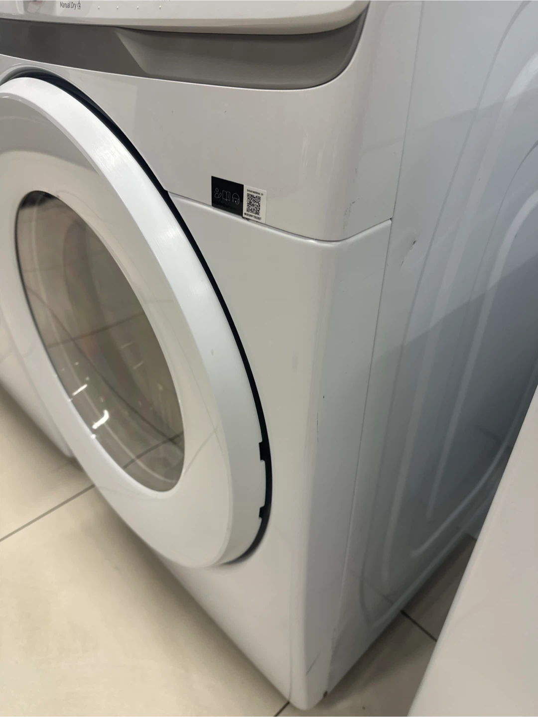 Open Box Samsung washer and dryer Stackable Set with warranty - photo 4