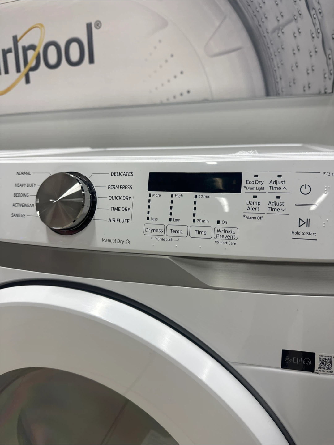 Open Box Samsung washer and dryer Stackable Set with warranty - photo 5